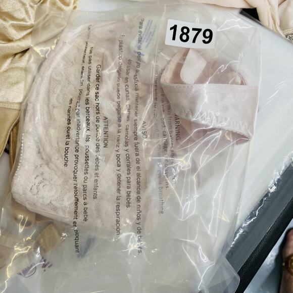 Lace Underwire Bra Womens 42C Nude Beige Unlined Full Coverage Adjustable Straps - Picture 6 of 6